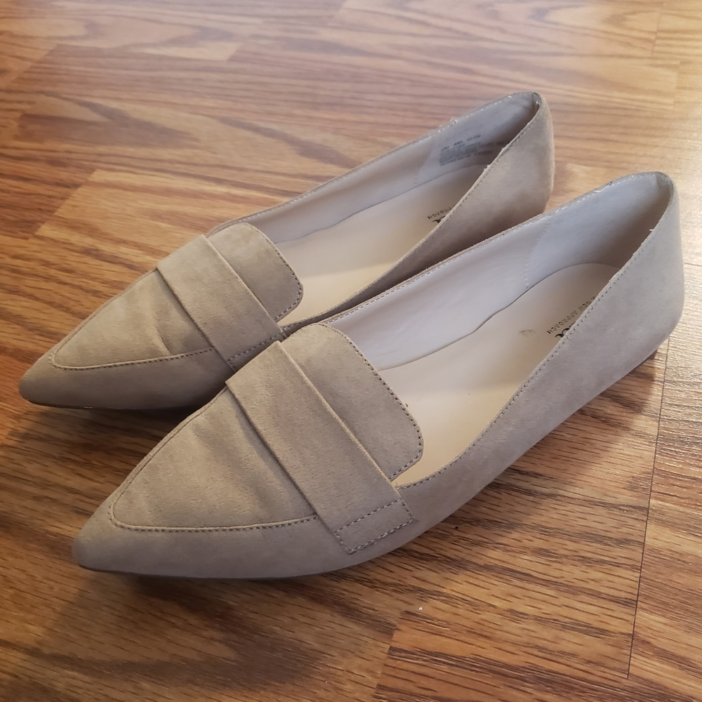 Beige Loafers | Work Flats